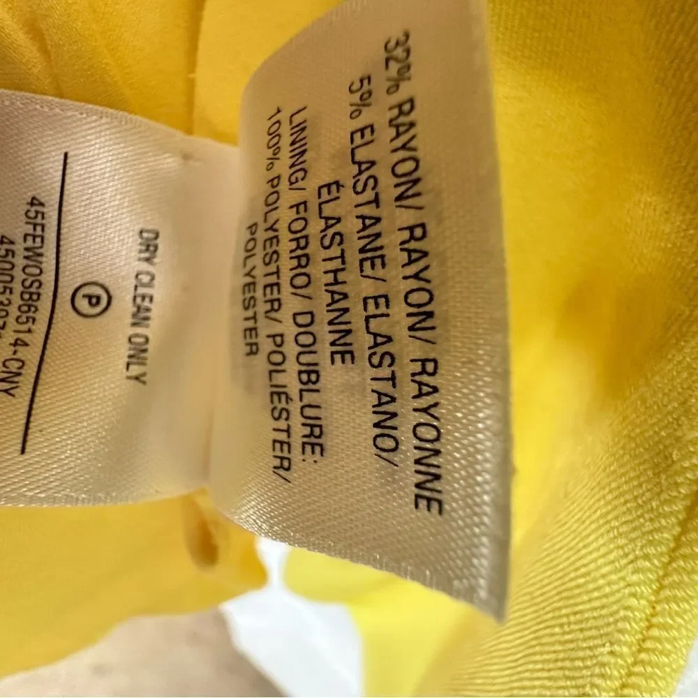 Favorite Daughter Yellow Double Breasted Oversized Blazer | Size S